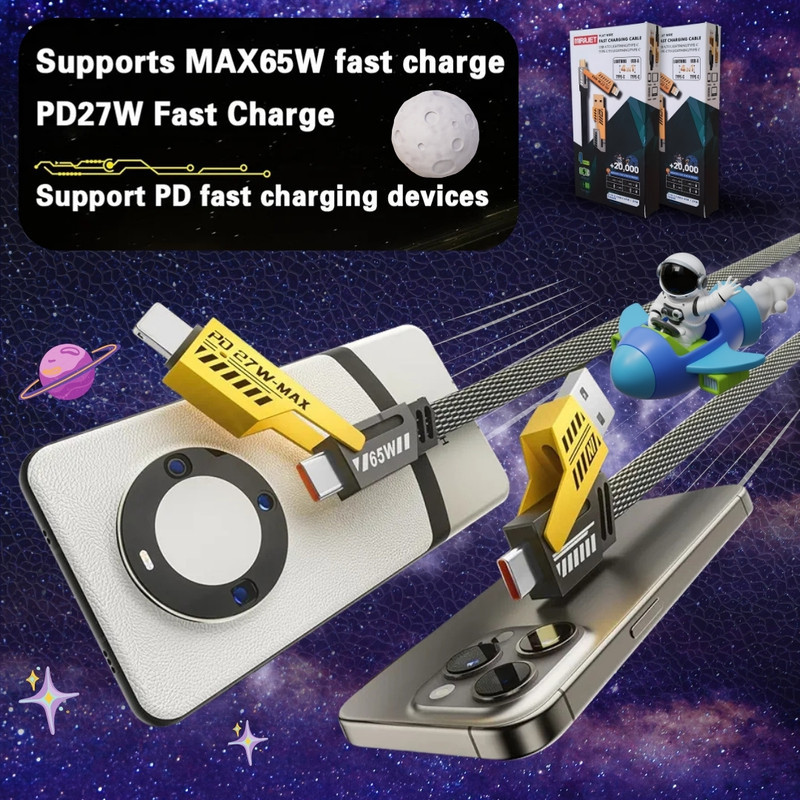 کابل تبدیل USBUSB-C به لایتنینگUSB-C میراجت مدل Jet-337 طول 1 متر