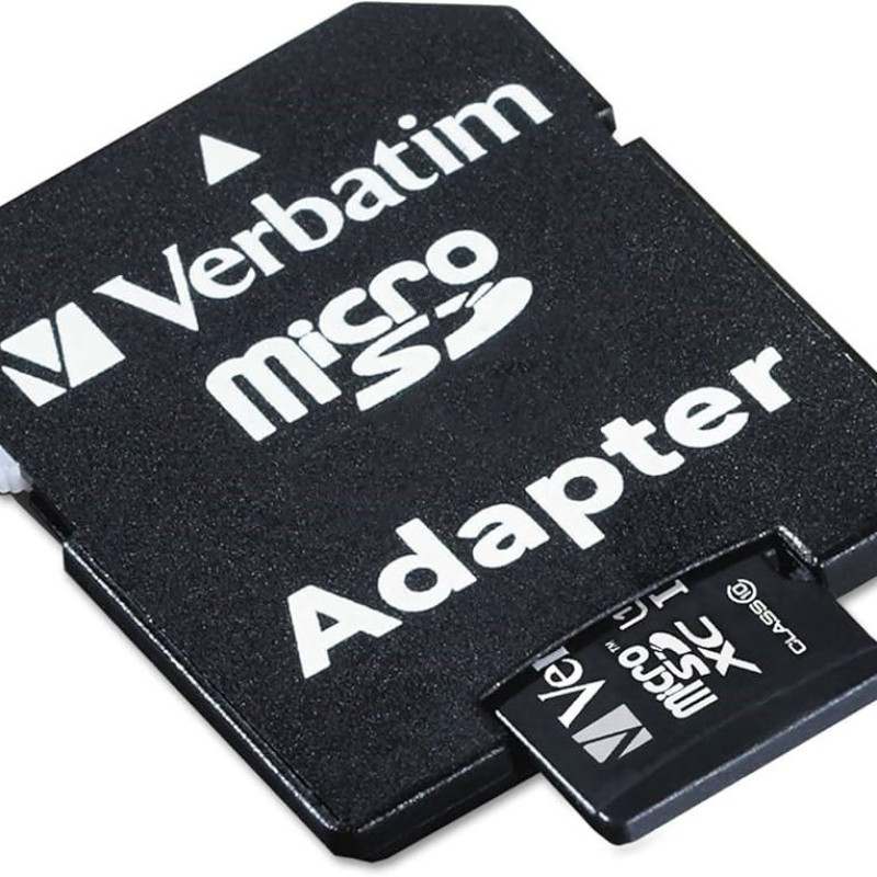 کارت حافظه‌ microSDHC ورباتیم مدل Premier کلاس 10 استاندارد UHS-I U1 سرعت 100MBps ظرفیت 8 گیگابایت به همراه آداپتور SD