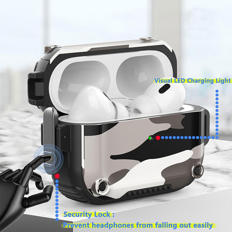 کاور گوف مدل Armymax_2nd مناسب برای کیس اپل Airpods Pro 2