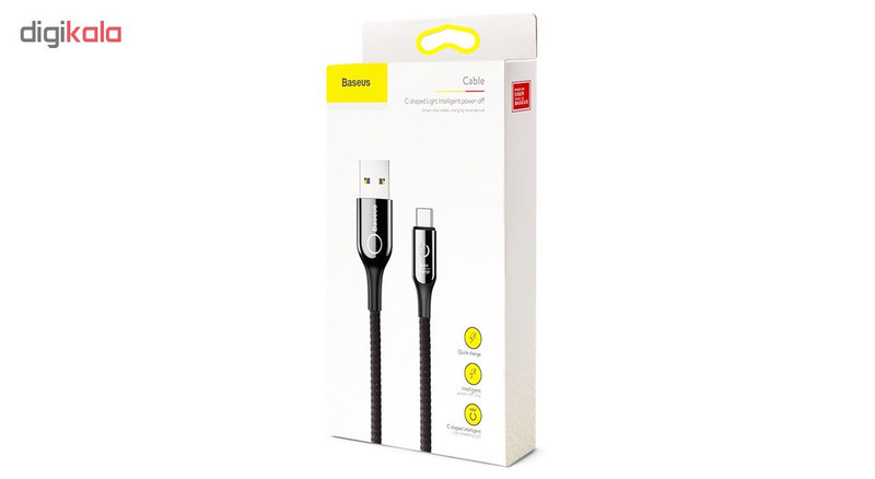 کابل تبدیل USB به USB-C باسئوس مدل C-Shaped طول 1 متر