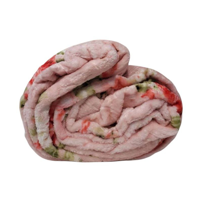 پتو مسافرتی 1 نفره تیسا مدل گلدار سایز 220x150 سانتی‌متر