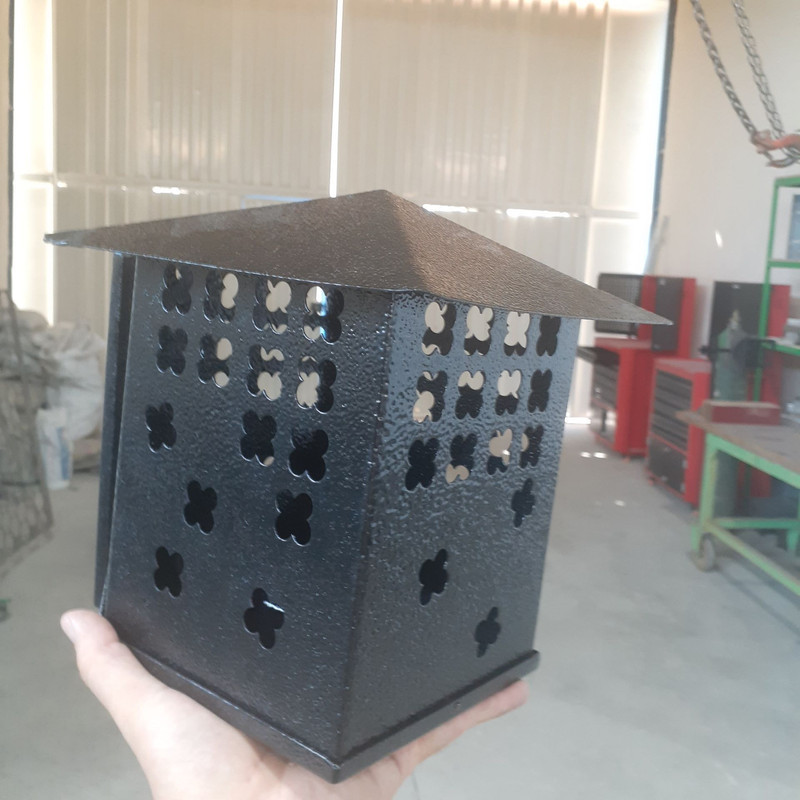 چراغ پارکی مدل اسلیمی فلزی
