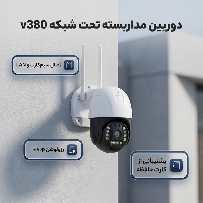 دوربین مداربسته تحت شبکه مدل v380
