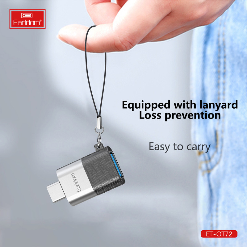 مبدل OTG USB3 به USB-C ارلدام مدل OT72