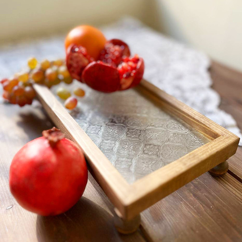 سینی بدون دسته مدل آوازه سایز 31×15 سانتی متر