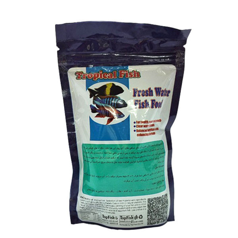 غذا ماهی تاپ فیش مدل Tropical FISH وزن 100 گرم
