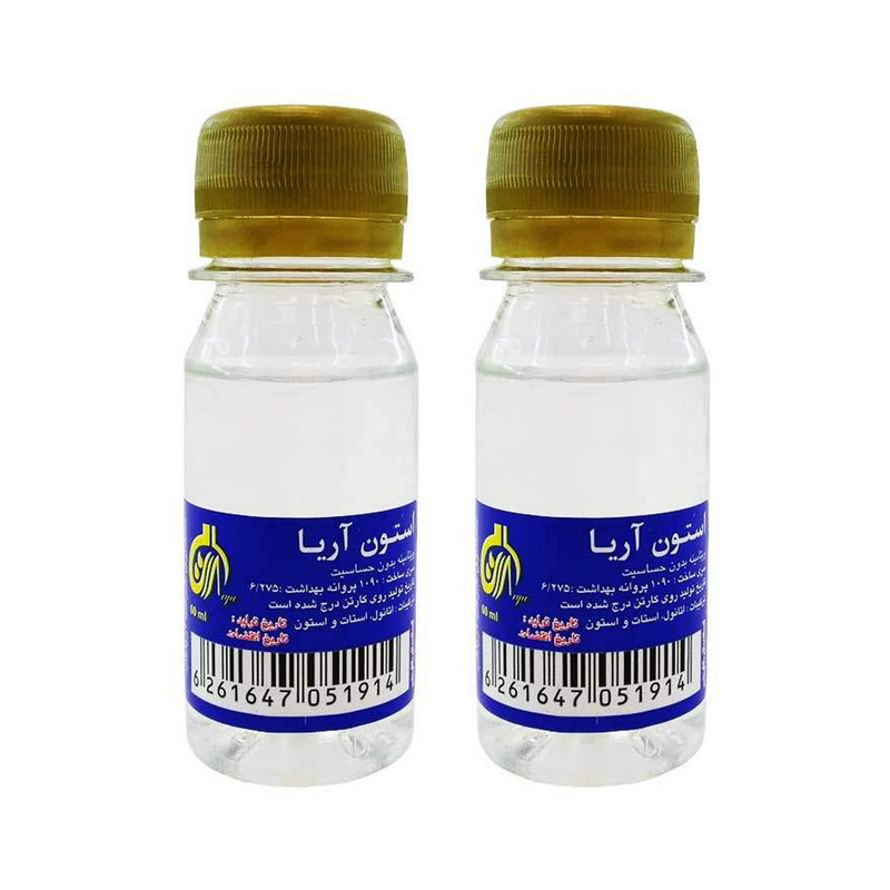 استون لاک پاک کن آریا حجم 60 میلی لیتر بسته 4 عددی