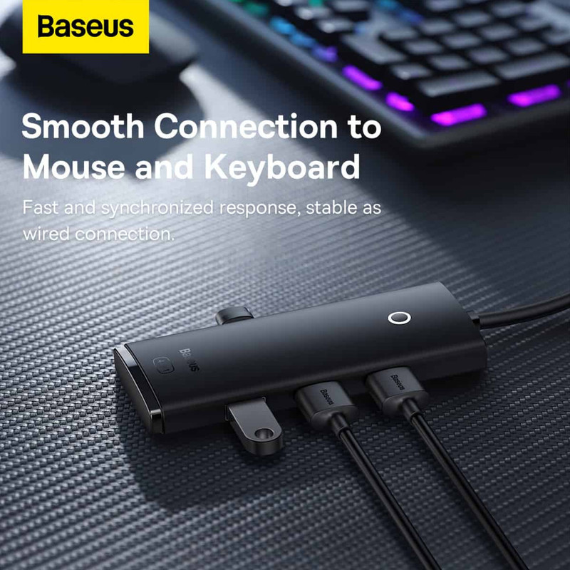 هاب 4 پورت USB2 بیسوس مدل BS-OH094 25cm