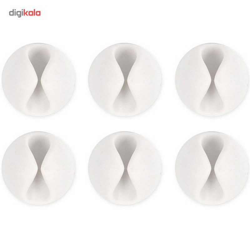 نگهدارنده کابل بلولانژ مدل CableDrop بسته 6 عددی