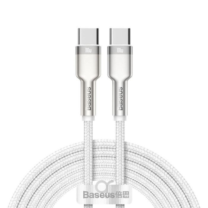 کابل تبدیل USB-C باسئوس مدل Metal Series 100W طول 2 متر