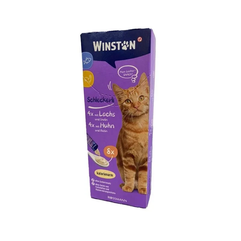 بستنی گربه وینستون با طعم مرغ و ماهی - 120 گرم