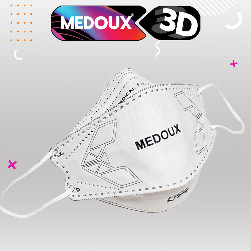ماسک تنفسی مداکس مدل سه بعدی پنج لایه کد 3D kf94 بسته 25 عددی
