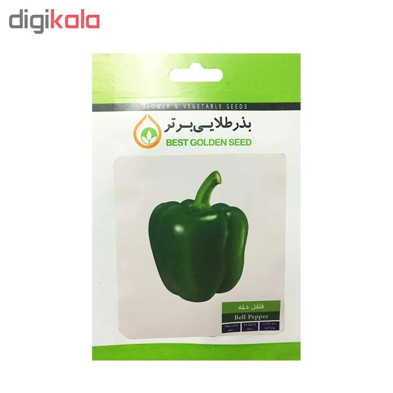 بذر فلفل دلمه سبز بذر طلایی برتر کد BZT-64