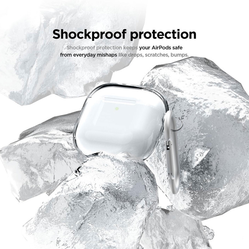 کاور هاپلایت مدل Clear Transparent HL مناسب برای کیس اپل AirPods 4