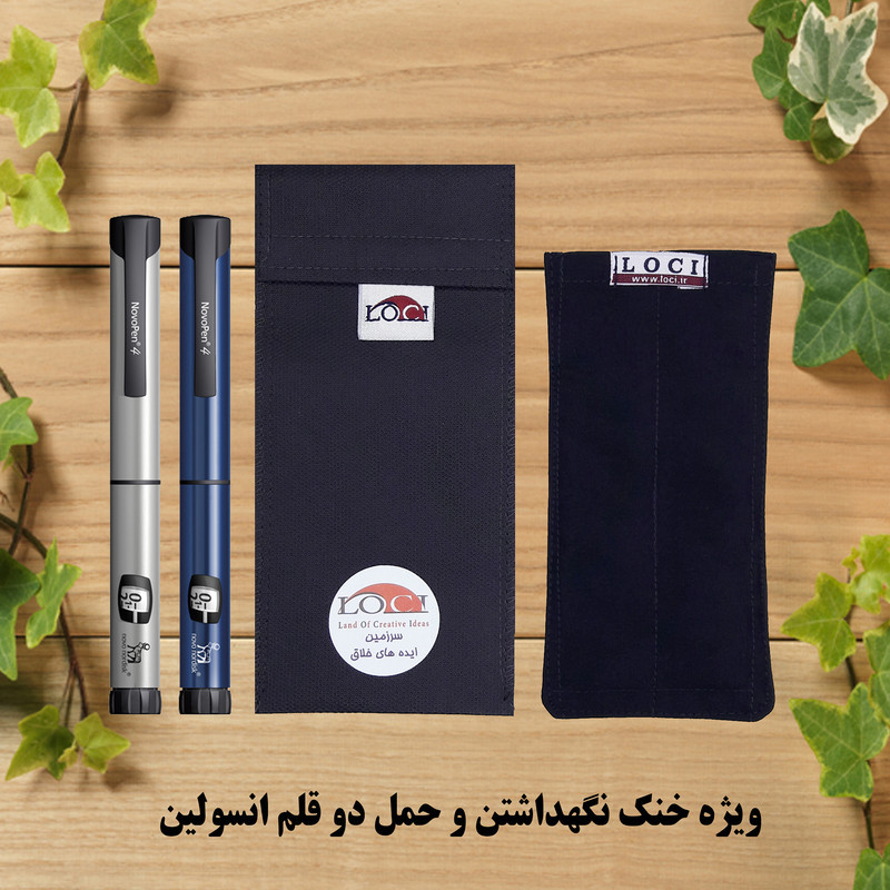 کیف خنک نگهدارنده انسولین لوک آی مدل 2 قلم کد 00 مجموعه 2 عددی