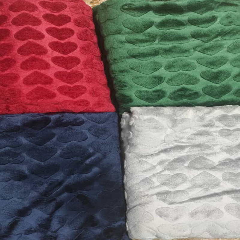 پتو مسافرتی 1 نفر شایسته مدل قلبی سایز 200×155 سانتی‌متر