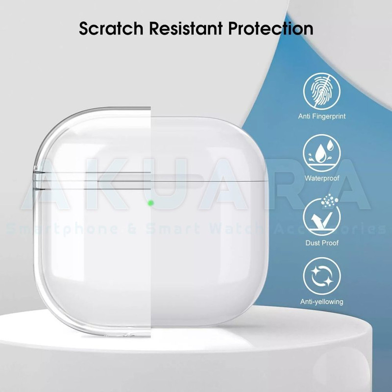 کاور آکوآرا مدل Clear مناسب برای کیس هدفون بی سیم اپل Airpods 4