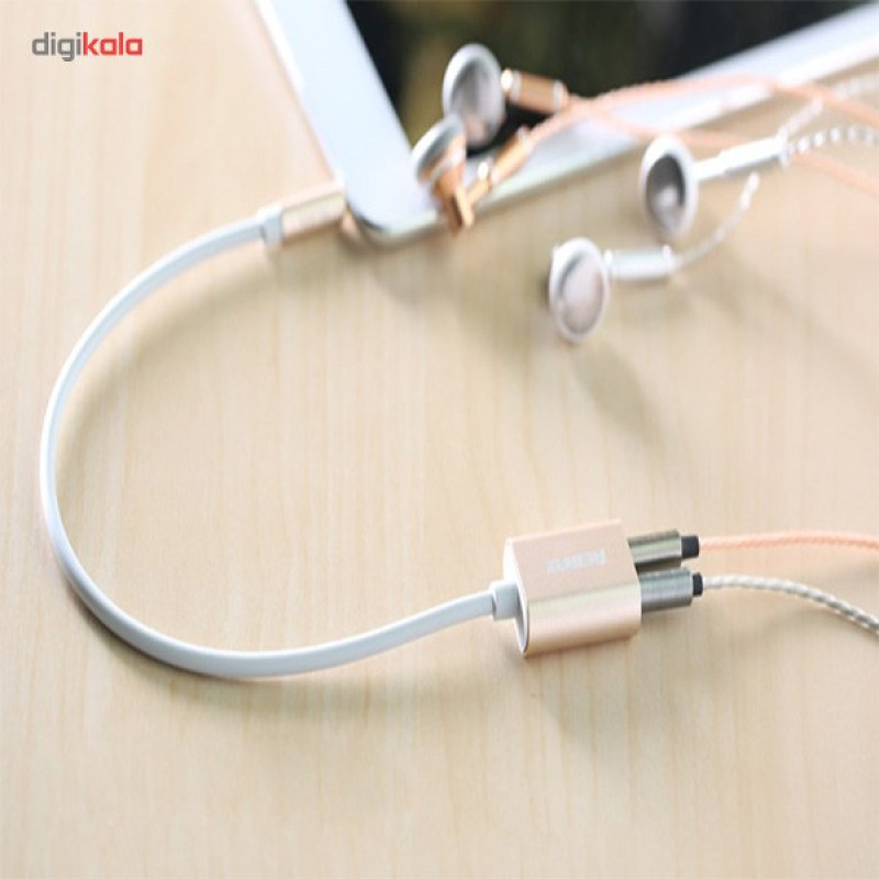 کابل AUX ریمکس مدل RL-S20 3.5 Audio Sharing طول 0.25 متر