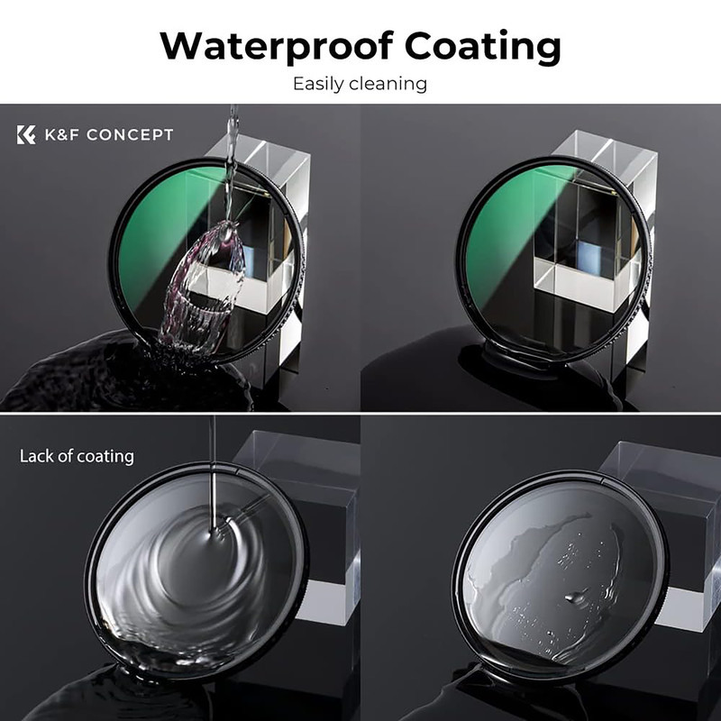 فیلتر لنز کی اند اف مدل 77MM- (ND64 MC NANO-D +CLINING CLOTH+FILTER CASE) KIT