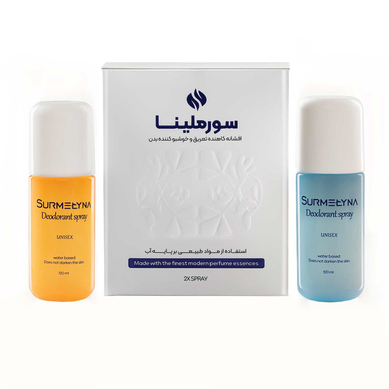 اسپری ضد تعریق سورملینا مدل pks حجم 120 میلی لیتر بسته 2 عددی