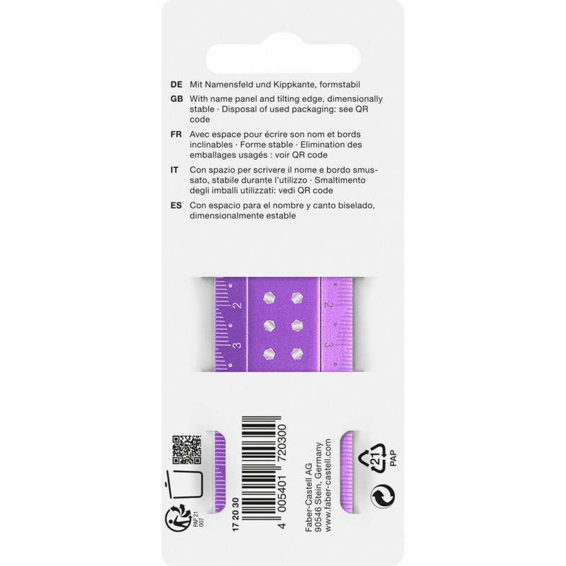 خط کش 30 سانتی متری فابر کاستل مدل Sparkle