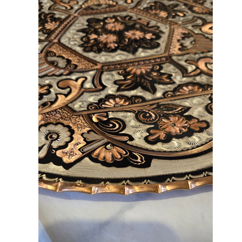 سینی میناکاری مدل لب کنگره ای کد 0197