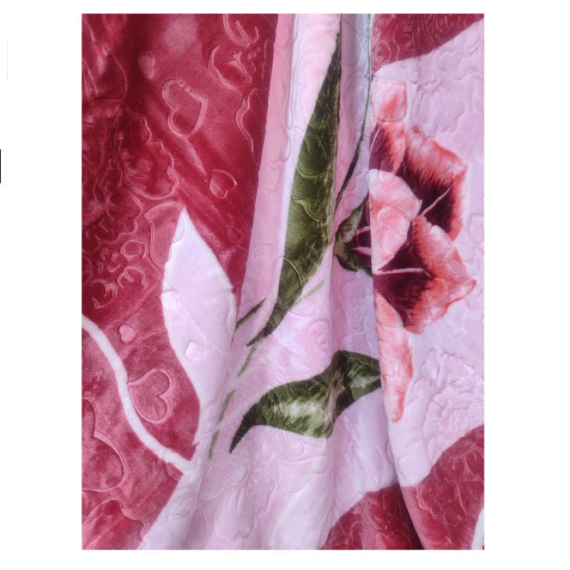 پتو 2 نفره گلبافت مدل گلدار کد 312 سایز 220x240 سانتی‌متر