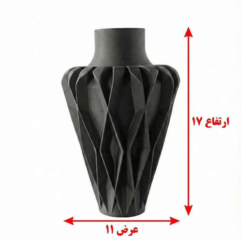 گلدان دکوری مدل استوانه کد ۲۳