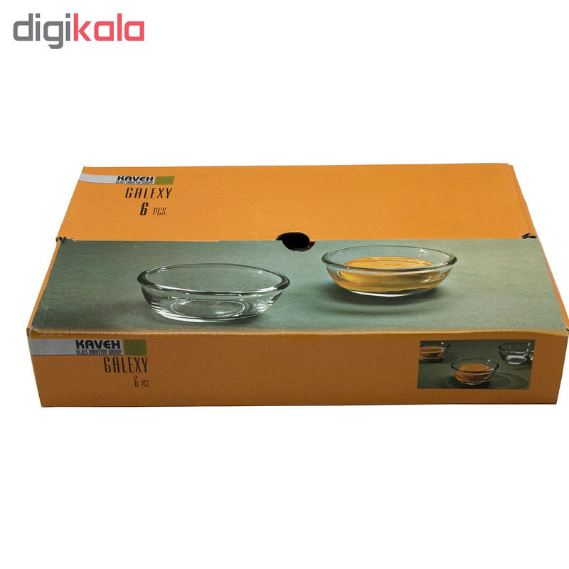 پیاله بلور کاوه مدل گلکسی کد 894-400127 بسته 6 عددی