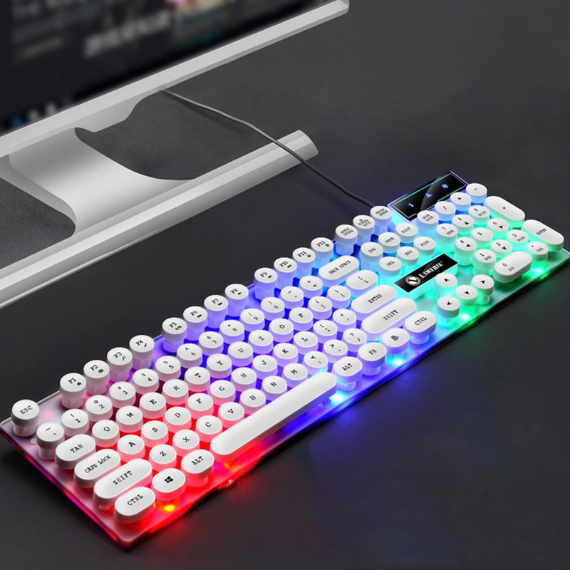 کیبورد و ماوس گیمینگ لایماید مدل GTX-300، سوئیچ ممبران، Full-size، نورپردازی LED RGB