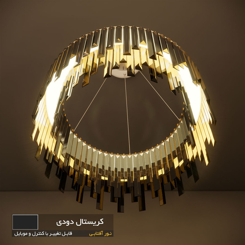 لوستر نورکیا مدل تک حلقه قندیلی کد 1R-55G