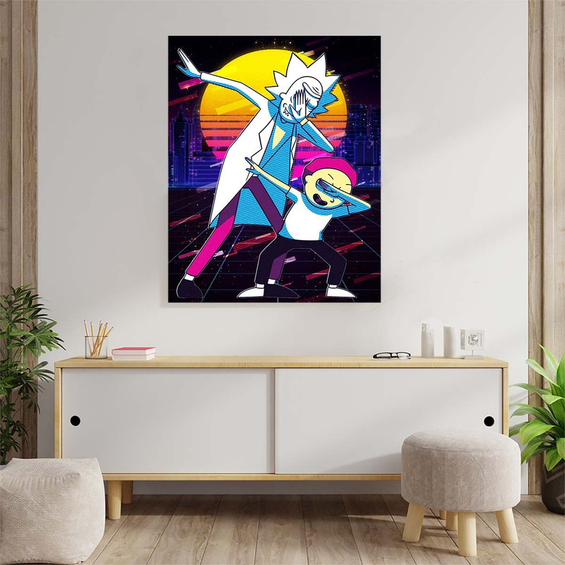 تابلو شاسی مدل Rick and Morty کد S-5039