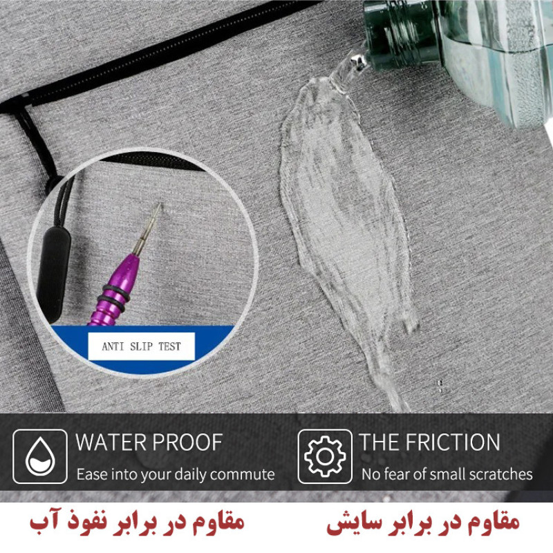 کوله پشتی لپ تاپ مدل 068Med مناسب برای لپ تاپ 14.1 تا 15.6 اینچی