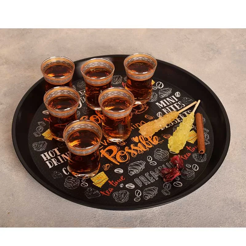 سینی مهروز مدل S-6002-83 طرح Tea time