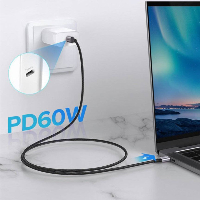 کابل USB-C یوگرین مدل US261-50152 طول 2 متر