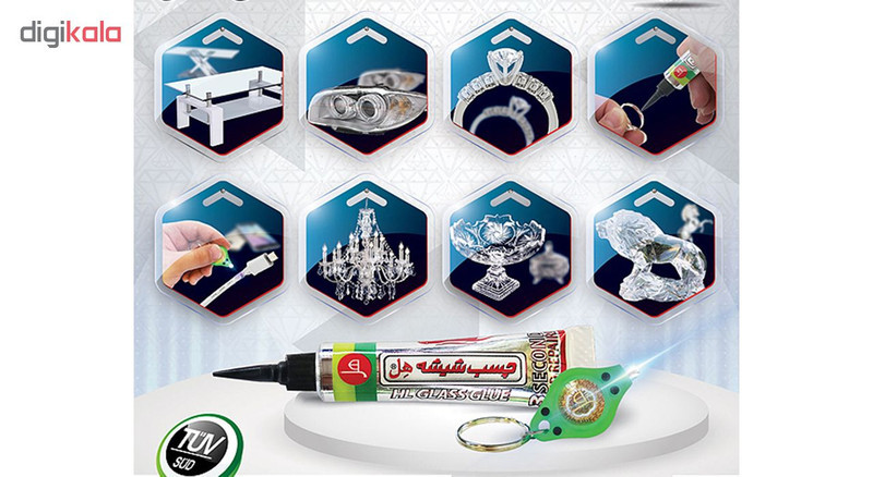 چسب لیزر مخصوص شیشه هل مدل 100 کاره حجم 7 میلی لیتر