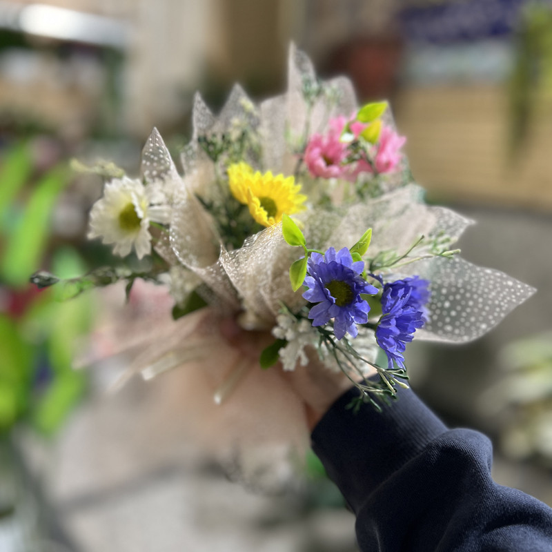 دسته گل مصنوعی مدل عروس مجموعه 2 عددی