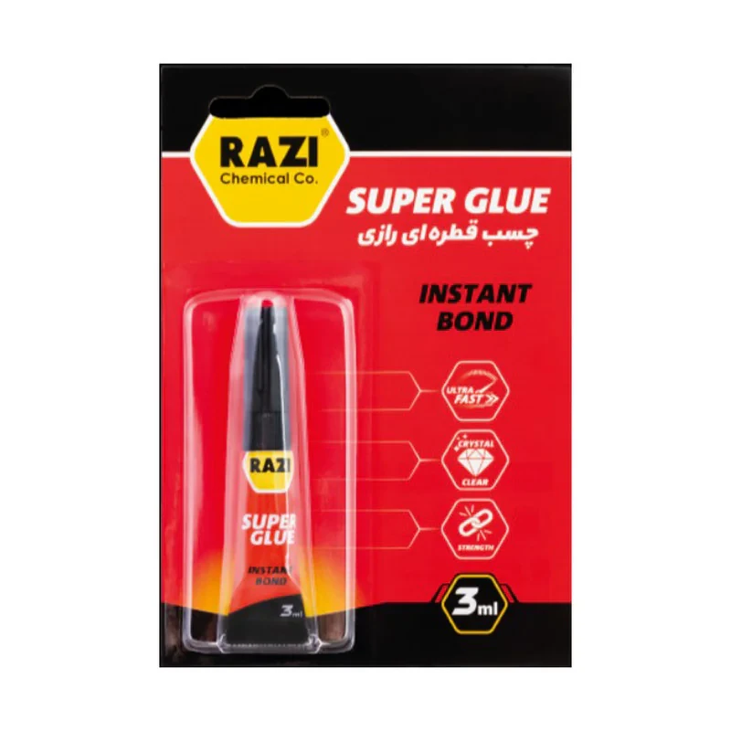 چسب  قطره ای رازی  مدل 112  حجم 3 میلی لیتر  بسته 12 عددی