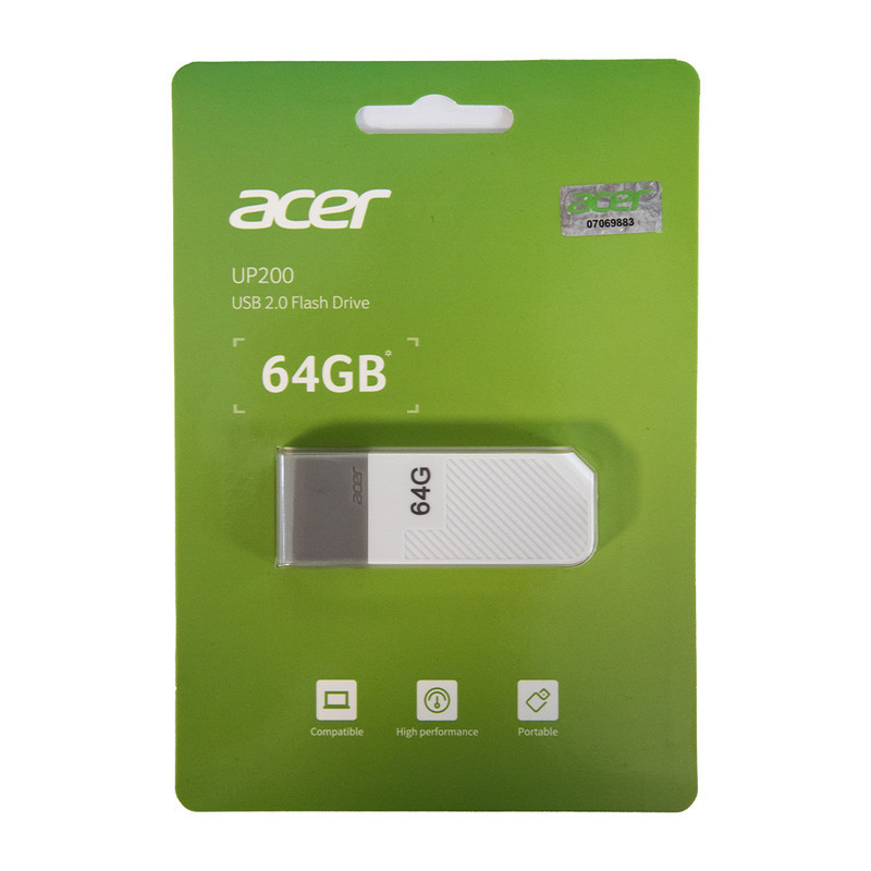 فلش مموری ایسر مدل UP200 ظرفیت 64 گیگابایت با رابط USB 2.0