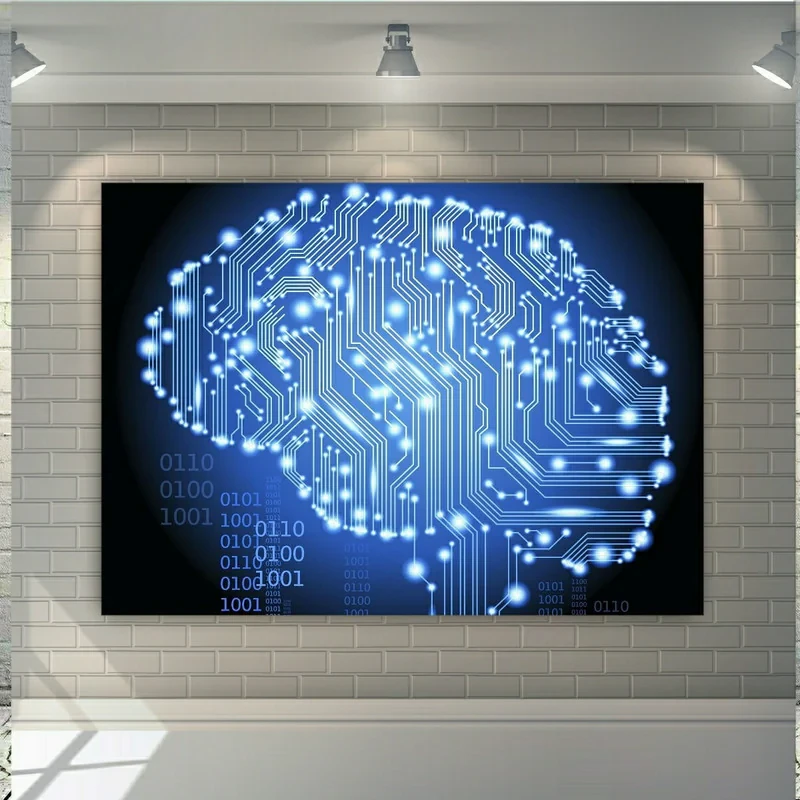 پوستر دیواری طرح تکنولوژی مدل هوش مصنوعی کد SDP8303