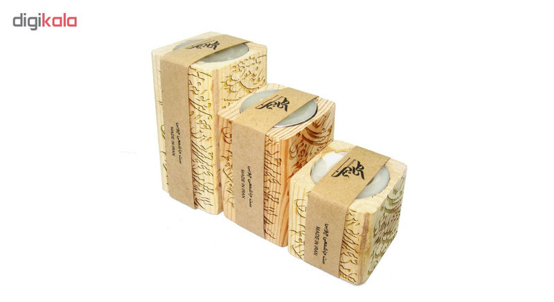 جاشمعی بنی دکو طرح سیاه مشق کد 010 مجموعه 3 عددی