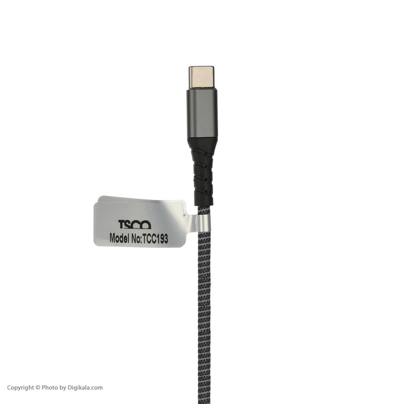 کابل تبدیل USB به USB-C تسکو مدل TC C193 طول 1 متر