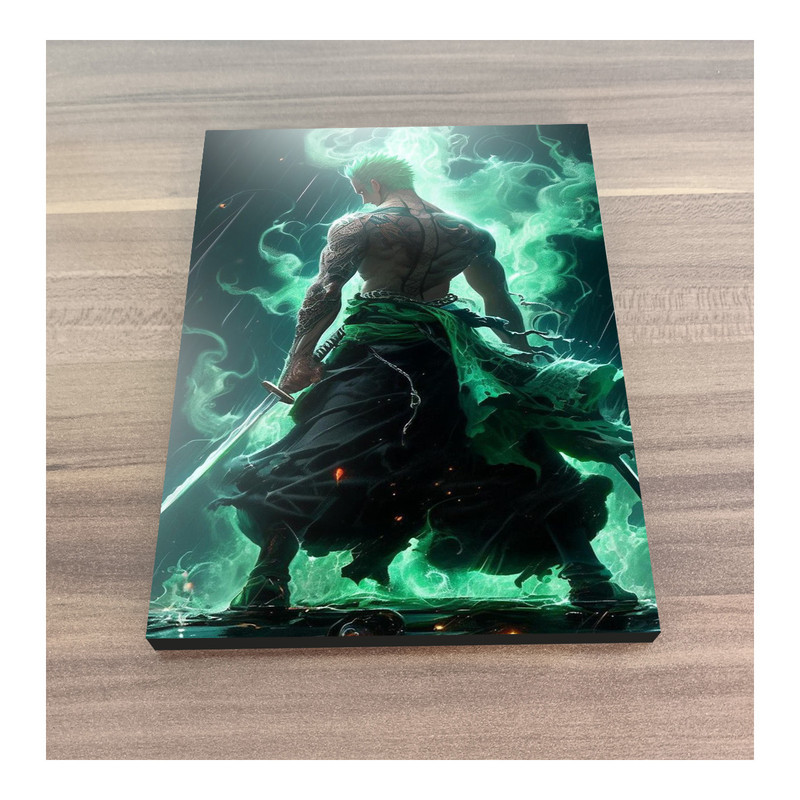 تابلو شاسی گوفی مدل زورو انیمه وان پیس  طرح One Piece Zoro کد GRN42