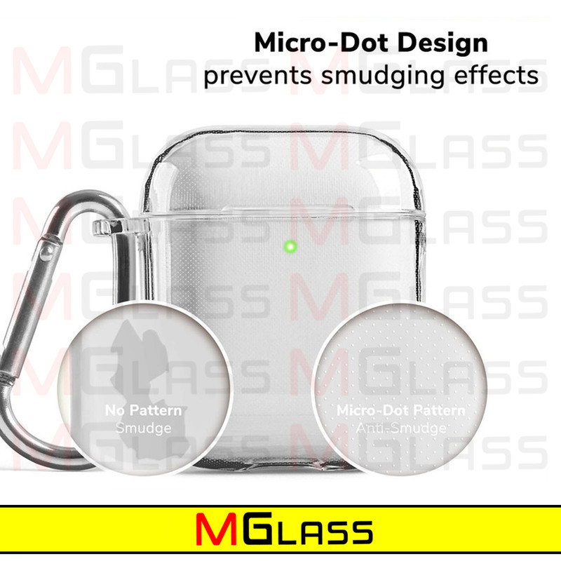 کاور ام‌گلس مدل Clear-MG مناسب برای کیس اپل ایرپاد Airpods 1  Airpods 2