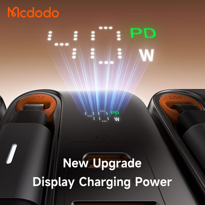 شارژر دیواری 40 وات مک دودو مدل CH-4280 به همراه کابل متصل به بدنه USB-C