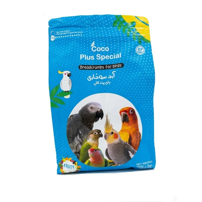 آرد سوخاری طوطی و پرندگان زینتی کوکو پلاس مدل اسپیشیال وزن 1000 گرم
