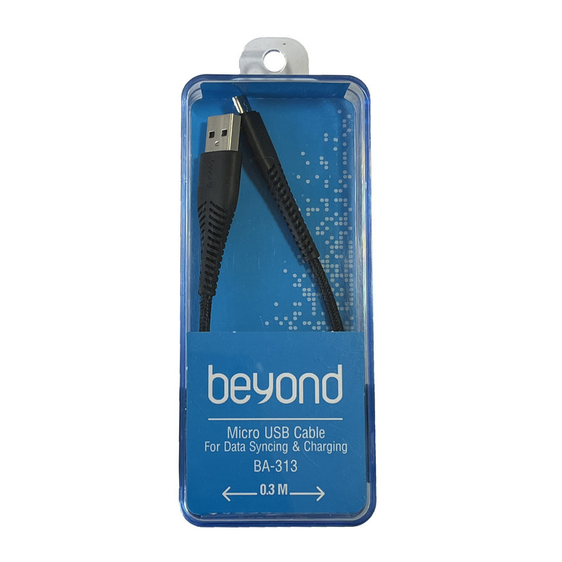 کابل تبدیل USB به MicroUSB بیاند مدل BA-313 طول 0.3 متر