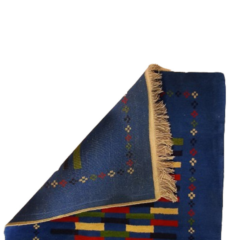 گبه فرش دستباف یک ونیم متری مدل بافت قشقای شیراز کد NKP.Z.N33