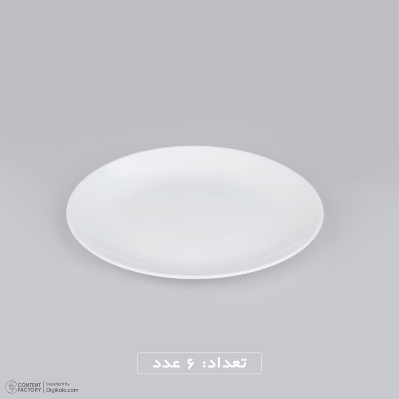 بشقاب طرح دایره مدل کلاسيک کد 195 - بسته 6 عددي
