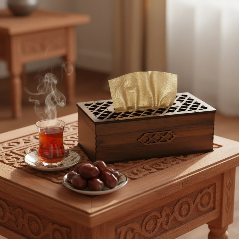 جعبه دستمال کاغذی مدل مشبک سنتی